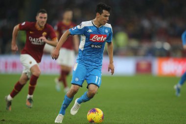 Serie A Futbol Maçı: Romanlar Napoli Roma 'ya Karşı - 2 Kasım 2019