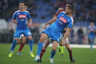 Serie A Futbol Maçı: Romanlar Napoli Roma 'ya Karşı - 2 Kasım 2019