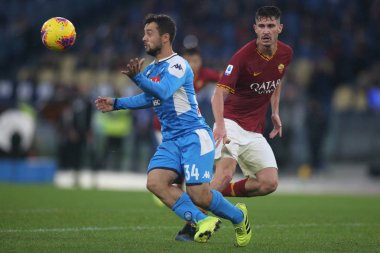 Serie A Futbol Maçı: Romanlar Napoli Roma 'ya Karşı - 2 Kasım 2019