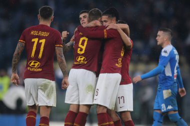 Serie A Futbol Maçı: Romanlar Napoli Roma 'ya Karşı - 2 Kasım 2019
