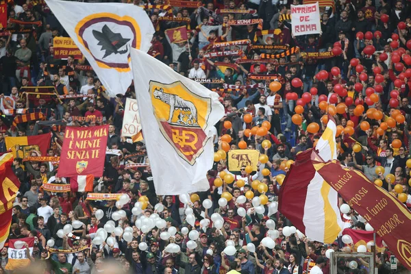 Серія A Soccer Match: As Roma Vs Napoli Rome, Italy - 2 November 2019 — стокове фото