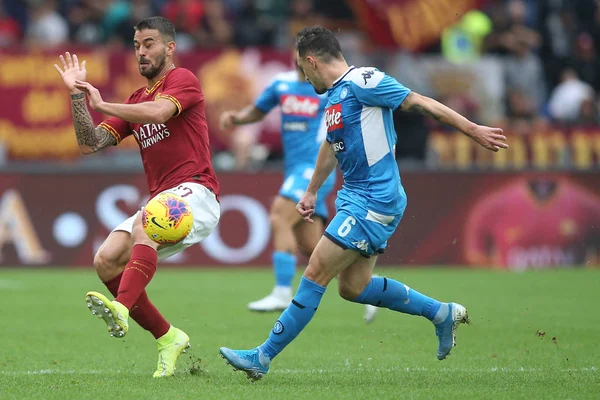 Serie A Soccer Match: As Roma Vs Napoli Řím, Itálie - 2. listopadu 2019 — Stock fotografie