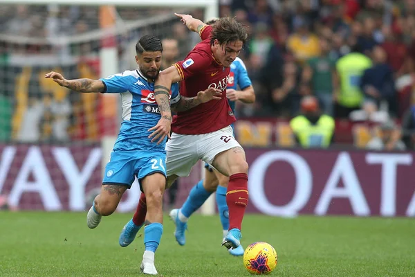 Serie A Soccer Match: As Roma Vs Napoli Ρώμη, Ιταλία - 2 Νοεμβρίου 2019 — Φωτογραφία Αρχείου