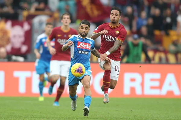 Serie A Voetbalwedstrijd: Roma Vs Napoli Rome, Italië - 2 november 2019 — Stockfoto