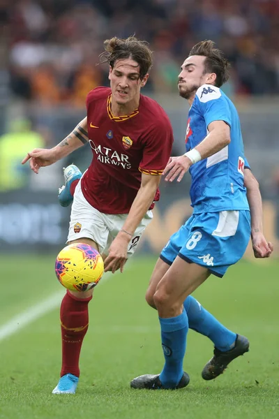 Serie A Soccer Match: As Roma Vs Napoli Ρώμη, Ιταλία - 2 Νοεμβρίου 2019 — Φωτογραφία Αρχείου