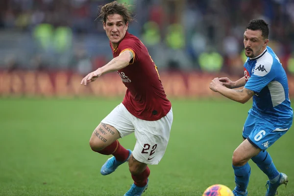 Serie A Soccer Match: As Roma Vs Napoli Ρώμη, Ιταλία - 2 Νοεμβρίου 2019 — Φωτογραφία Αρχείου