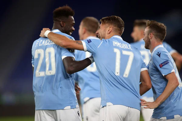 ยูฟ่า EUROPA LEAGUE SOCCER MATCH: LAZIO VS CELTIC GLASGOW, ROME, ITALY 07 พฤศจิกายน 2019 — ภาพถ่ายสต็อก