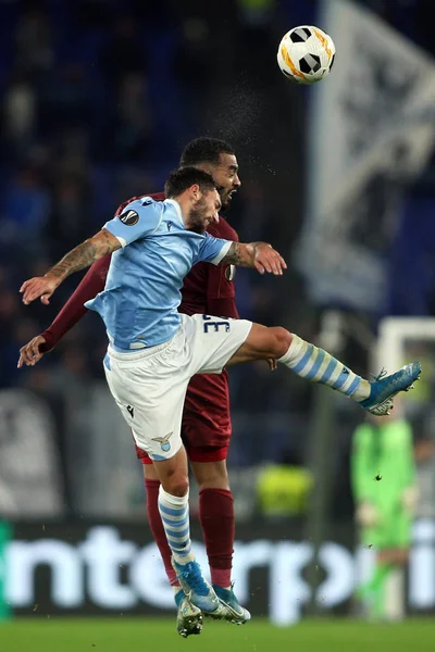 Футбольний матч Ліги Європи Uefa: Lazio Vs Cfr Cluj, Rome, Italy - 28 November 2019 — стокове фото