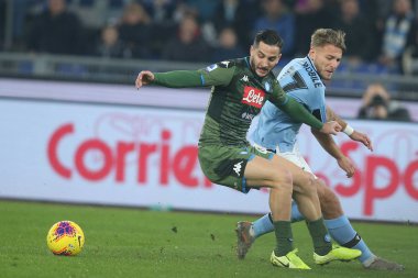 Serie A Futbol Maçı: Ss Lazio - Napoli, Roma, İtalya - 11 Ocak 2020