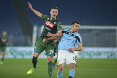 Serie A Futbol Maçı: Ss Lazio - Napoli, Roma, İtalya - 11 Ocak 2020