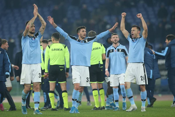 Серія A Soccer Match: Ss Lazio Vs Napoli, Rome, Italy - 11 січня 2020 — стокове фото
