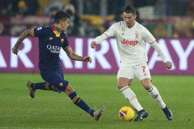 Serie A Futbol Maçı: Roma, Roma, İtalya - 12 Ocak 2020