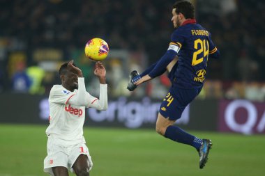 Serie A Futbol Maçı: Romanlar Juventus, Roma, İtalya 'ya Karşı - 12 Janu