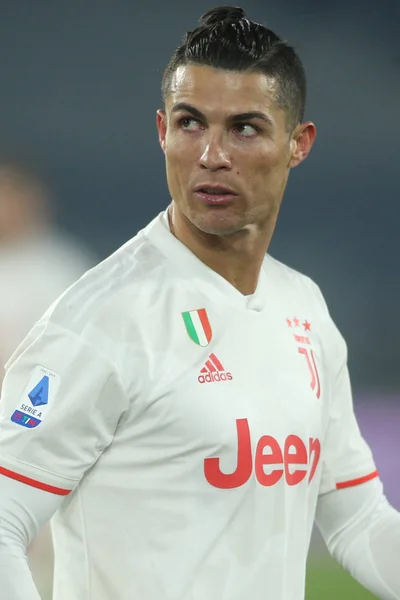 Serie a fussballspiel: als roma vs juventus, rom, italien - 12. januar 2020 — Stockfoto