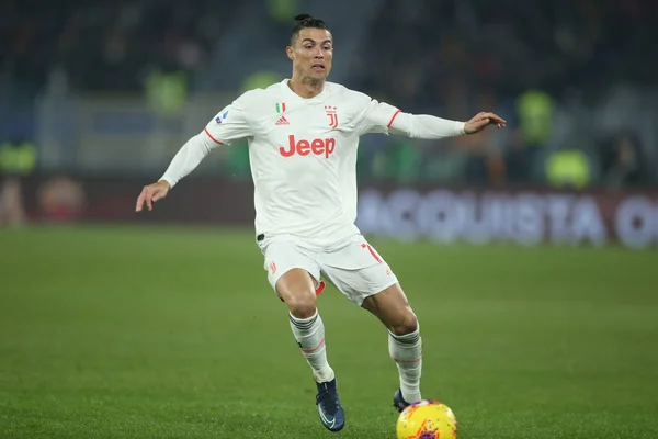 SERIE A SOCCER MATCH: AS ROMA VS JUVENTUS, ROME, ITALY - 12 JANUARY 2020 — 스톡 사진