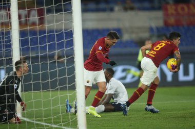 Serie A Futbol Maçı: Romanlar Bologna Roma 'ya Karşı, İtalya - 07 Şubat 2020