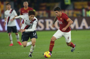 Serie A Futbol Maçı: Romanlar Bologna Roma 'ya Karşı, İtalya - 07 Şubat 2020