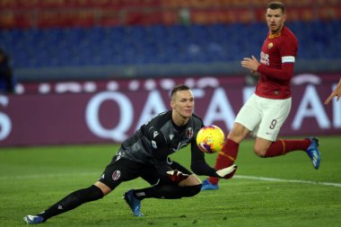 Serie A Futbol Maçı: Romanlar Bologna Roma 'ya Karşı, İtalya - 07 Şubat 2020