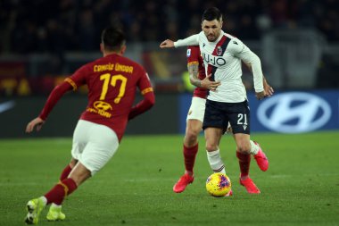 Serie A Futbol Maçı: Romanlar Bologna Roma 'ya Karşı, İtalya - 07 Şubat 2020