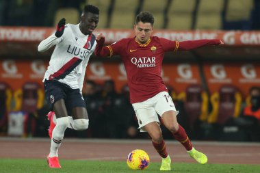 Serie A Futbol Maçı: Romanlar Bologna Roma 'ya Karşı, İtalya - 07 Şubat 2020