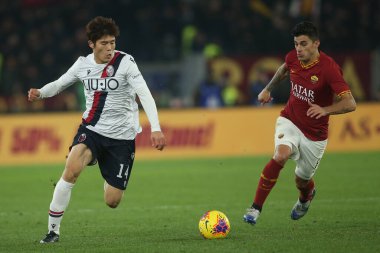 Serie A Futbol Maçı: Romanlar Bologna Roma 'ya Karşı, İtalya - 07 Şubat 2020