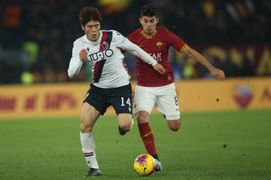 Serie A Futbol Maçı: Romanlar Bologna Roma 'ya Karşı, İtalya - 07 Şubat 2020