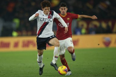 Serie A Futbol Maçı: Romanlar Bologna Roma 'ya Karşı, İtalya - 07 Şubat 2020