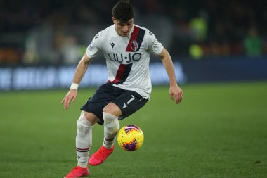Serie A Futbol Maçı: Romanlar Bologna Roma 'ya Karşı, İtalya - 07 Şubat 2020