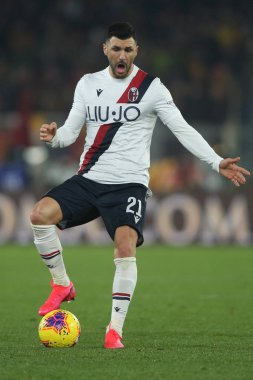 Serie A Futbol Maçı: Romanlar Bologna Roma 'ya Karşı, İtalya - 07 Şubat 2020