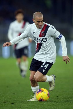 Serie A Futbol Maçı: Romanlar Bologna Roma 'ya Karşı, İtalya - 07 Şubat 2020