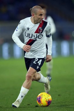 Serie A Futbol Maçı: Romanlar Bologna Roma 'ya Karşı, İtalya - 07 Şubat 2020