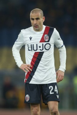 Serie A Futbol Maçı: Romanlar Bologna Roma 'ya Karşı, İtalya - 07 Şubat 2020