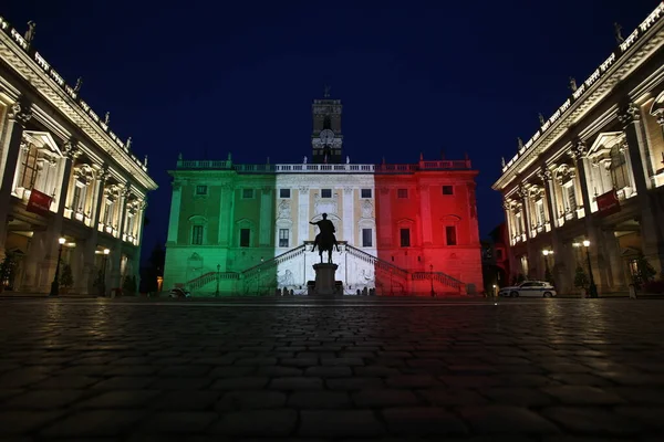 Roma Італія Травня 2020 Piazza Del Campidoglio Резиденція Мера Риму — стокове фото