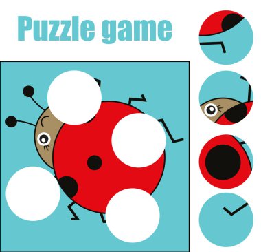 Eşleşen çocuk eğitim oyunu. Adet maç ve resmi tamamlamak. Kids hareket bulmaca