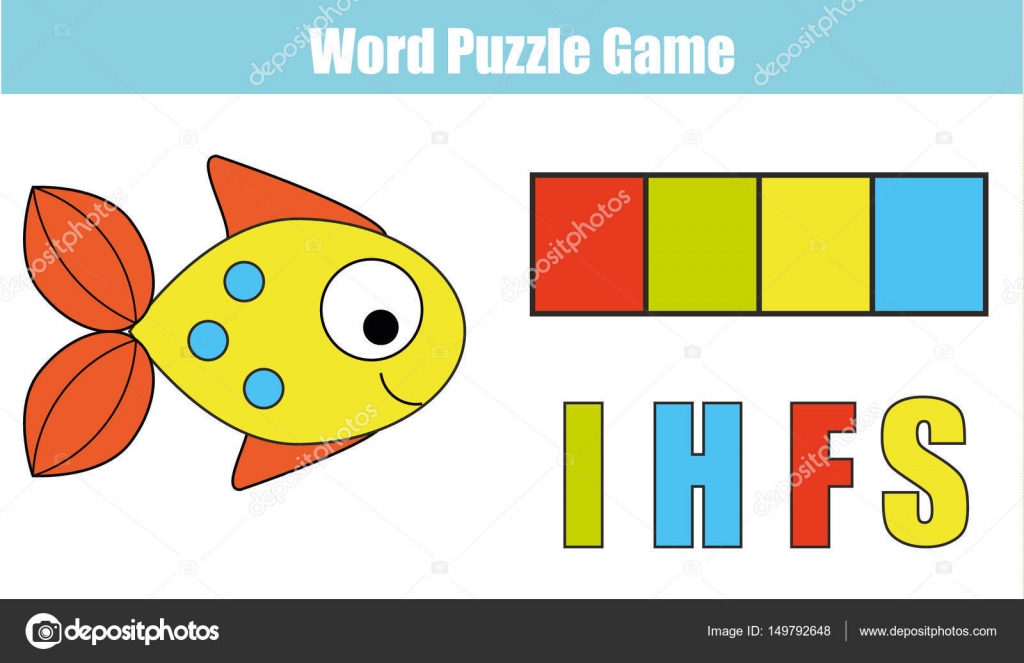 Parole puzzle il gioco educativo bambini con codice di numeri Posiziona le lettere nel giusto ordine Apprendimento del lessico