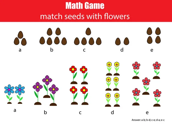 Conjunto Jogos Matemáticos Matemática Jogo Educativo Para Crianças Tarefa  Contagem imagem vetorial de ek_tim© 393772670