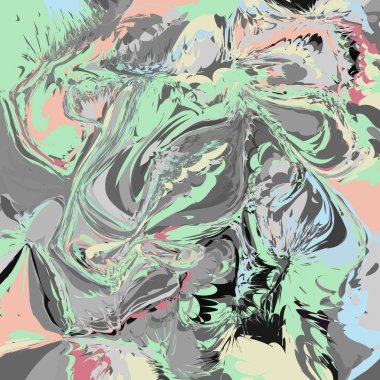 Ebru etkisi ile sanatsal vektör arka plan soyut. illüstrasyon, kapak, tasarım şablonu. Mermer, sıvı renkleri