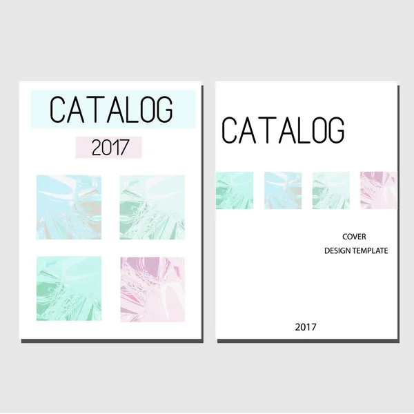 Plantilla de diseño. Catálogo, informe, folleto, plantilla de folleto con efecto de jaspeado abstracto — Archivo Imágenes Vectoriales