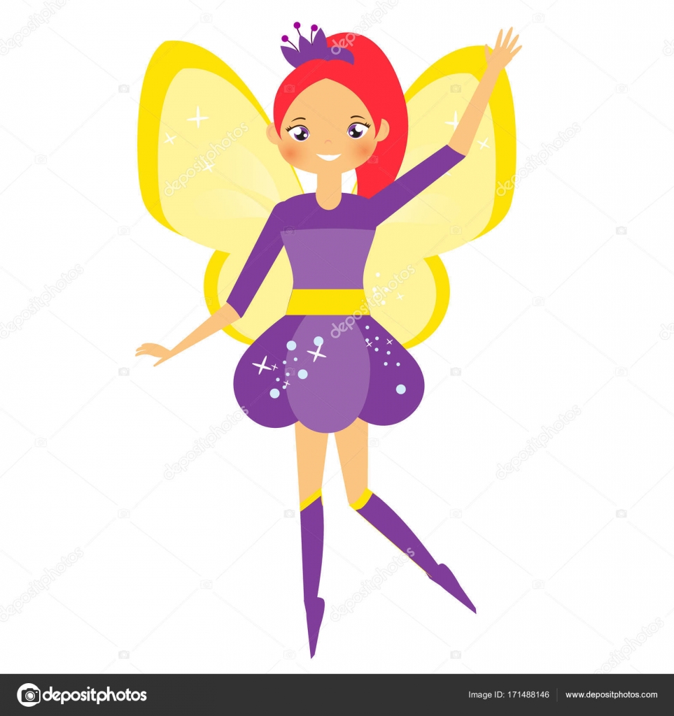 Beautiful flying fairy with yellow wings. Elf princess. Cartoon style Stock Vector Image by ©ksuklein #171488146 Beautiful flying fairy with yellow wings. Elf princess. Cartoon style Stock Vector Image by ©ksuklein #171488146