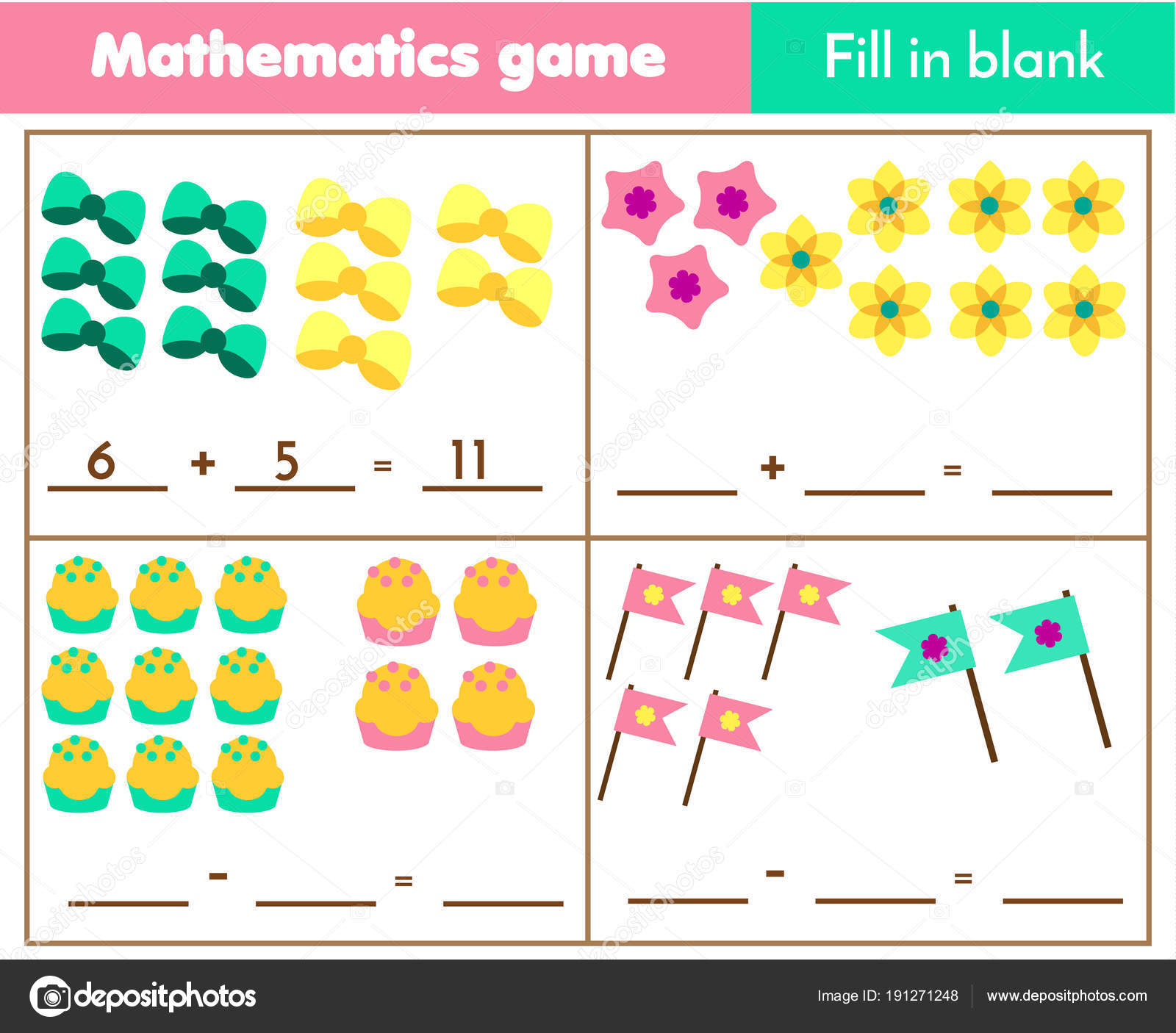 Counting Educational Children Game Mathematics Worksheet Kids How Throughout Complete The Square Worksheet