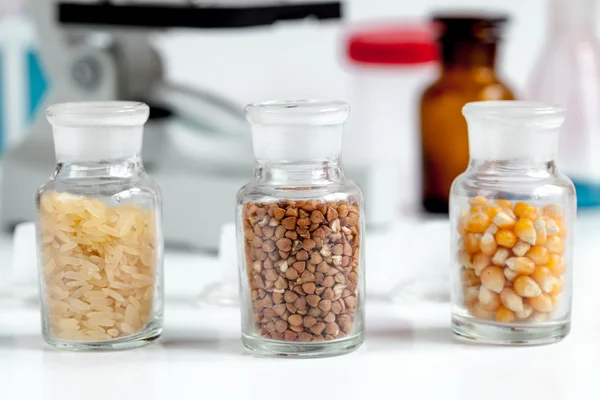 Control de calidad de los alimentos en laboratorio nadie — Foto de Stock