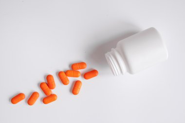 Tablet plastik konteyner Üstten Görünüm