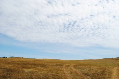 Baykal Gölü yaz manzara, görünümden bir uçurum, Rusya Federasyonu
