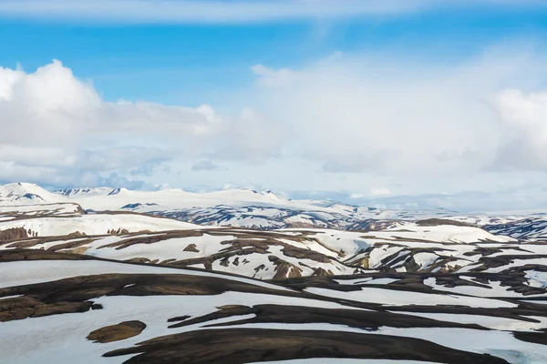Пейзаж в Национальном парке, холм Хаалда, Исландия — стоковое фото