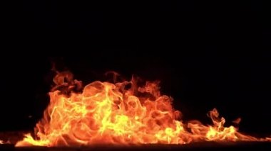 Büyük Ateş 240 fps Yavaş Hareket x8 Döngü 1 Yüksek Hız Kamerası