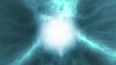 Açık Mavi Fraktal Çekirdek Canlandırma Döngüsü