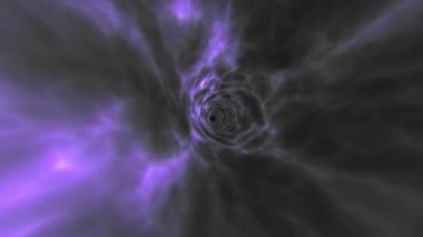 Kara Delik Animasyon Solucan Deliği Tüneli 03