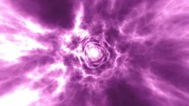 Mor Solucan Deliği Döngüsü Kara Delik Canlandırması