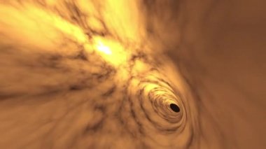 Turuncu Fraktal Tünel Geniş Canlandırma Döngüsü