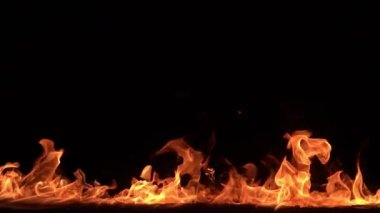 Yanan Ateş 240 fps Yavaş Hareket x8 Döngü Yüksek Kamera